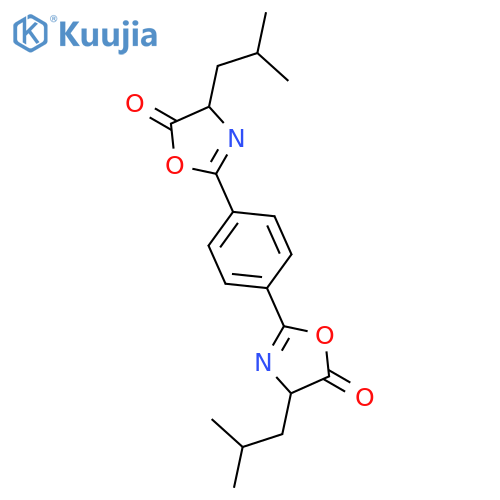 2,2'-(1,4-Phenylene)bis[4-(2-methylpropyl)-1,3-oxazol-5(4H)-one] structure