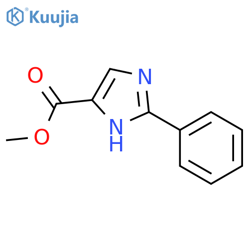 methyl 2-phenyl-1H-imidazole-4-carboxylate structure