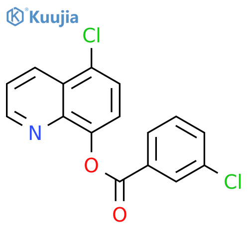 5-chloroquinolin-8-yl 3-chlorobenzoate structure