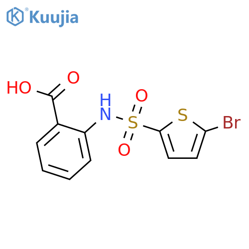 2-(5-Bromo-thiophene-2-sulfonylamino)-benzoic acid structure