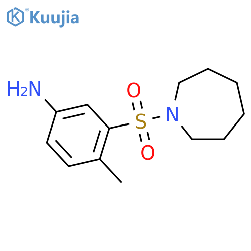 3-(azepane-1-sulfonyl)-4-methylaniline structure
