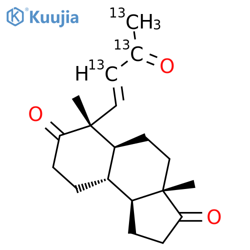 Des-(Cyclohexa-2,5-dien-1-one) Androsta-(E)-3-oxobut-1-en-1-yl-2,3,4-13C3) structure
