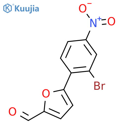 5-(2-Bromo-4-nitrophenyl)furan-2-carbaldehyde structure