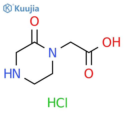 2-(2-Oxopiperazin-1-yl)acetic Acid Hydrochloride structure