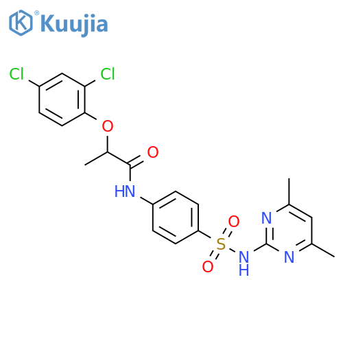 2-(2,4-dichlorophenoxy)-N-{4-(4,6-dimethylpyrimidin-2-yl)sulfamoylphenyl}propanamide structure