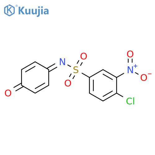4-chloro-3-nitro-N-(4-oxocyclohexa-2,5-dien-1-ylidene)benzene-1-sulfonamide structure