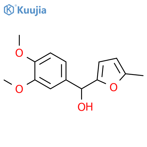 (3,4-dimethoxyphenyl)-(5-methylfuran-2-yl)methanol structure