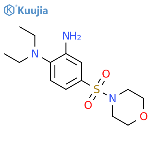 N1,N1-diethyl-4-(morpholine-4-sulfonyl)benzene-1,2-diamine structure