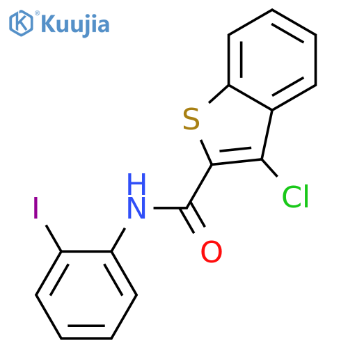 3-Chloro-benzo[b]thiophene-2-carboxylic acid (2-iodo-phenyl)-amide structure