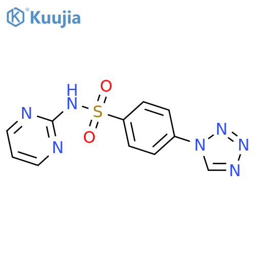 N-Pyrimidin-2-yl-4-tetrazol-1-yl-benzenesulfonamide structure
