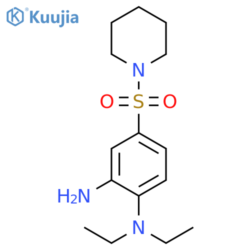 N1,N1-diethyl-4-(piperidine-1-sulfonyl)benzene-1,2-diamine structure