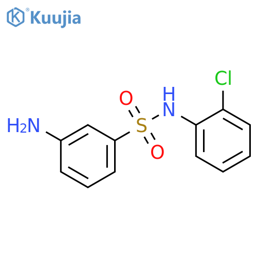3-Amino-N-(2-chlorophenyl)benzene-1-sulfonamide structure
