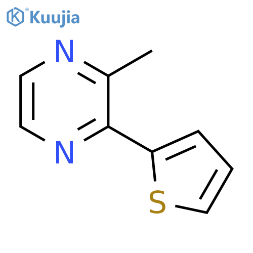 Pyrazine, 2-methyl-3-(2-thienyl)- structure