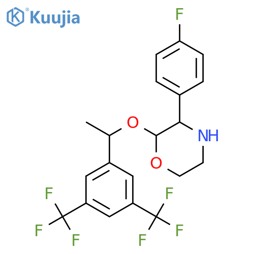 Des-1,2,4-triazol-3-one-5-methyl (2S,3R,1'S)-Aprepitant structure