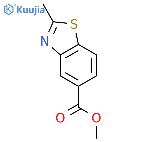 5-Benzothiazolecarboxylicacid, 2-methyl-, methyl ester structure