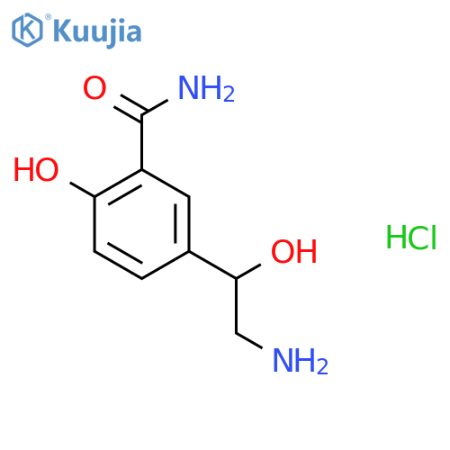 5-(2-Amino-1-hydroxyethyl)-2-hydroxy-benzamide Hydrochloride structure