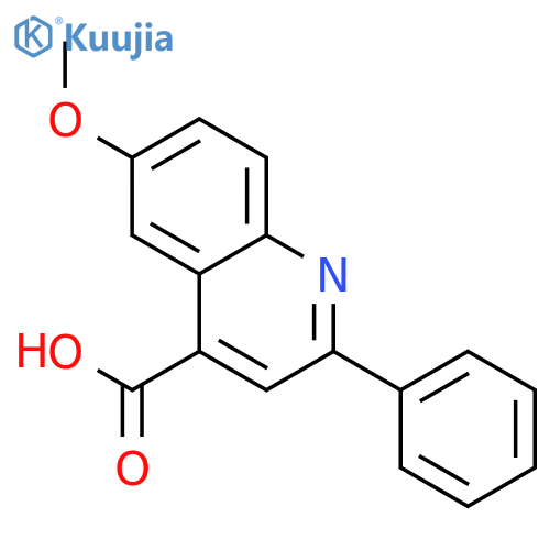 6-Methoxy-2-phenylquinoline-4-carboxylic Acid structure