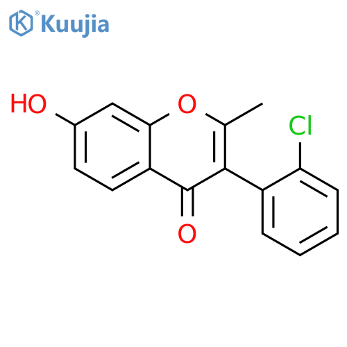 3-(2-chlorophenyl)-7-hydroxy-2-methyl-4H-chromen-4-one structure