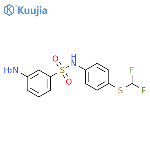 3-Amino-N-(4-difluoromethylsulfanyl-phenyl)-benzenesulfonamide structure