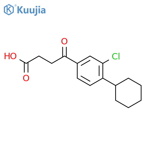 Benzenebutanoic acid,3-chloro-4-cyclohexyl-g-oxo- structure