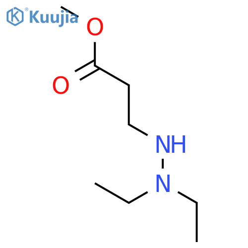 Propanoic acid, 3-(2,2-diethylhydrazino)-, methyl ester structure