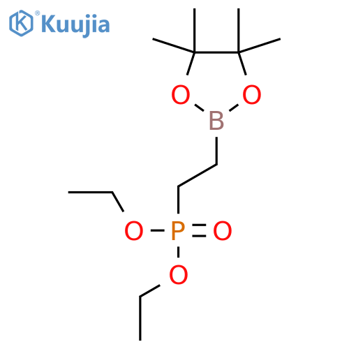 diethyl 2-(4,4,5,5-tetramethyl-1,3,2-dioxaborolan-2-yl)ethylphosphonate structure