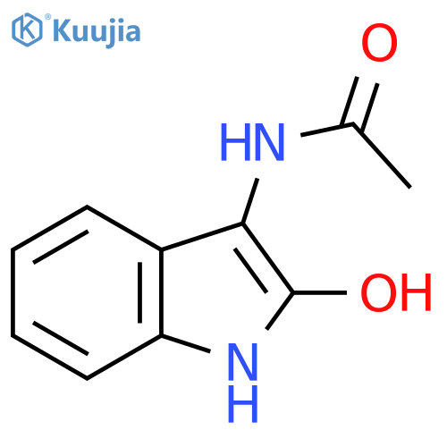 N-(2-hydroxy-1H-indol-3-yl)acetamide structure