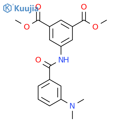 <br>dimethyl 5-({[3-(dimethylamino)phenyl]carbonyl}amino)benzene-1,3-dicarboxyl ate structure