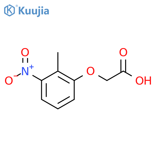 (2-Methyl-3-nitrophenoxy)acetic acid structure