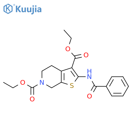 3,6-diethyl 2-benzamido-4H,5H,6H,7H-thieno2,3-cpyridine-3,6-dicarboxylate structure