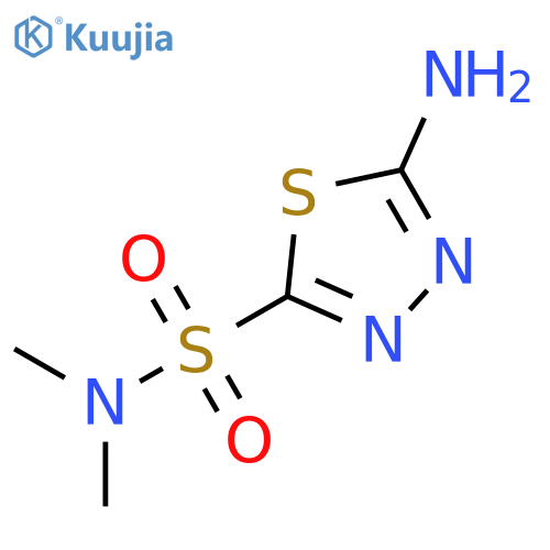 1,3,4-Thiadiazole-2-sulfonamide, 5-amino-N,N-dimethyl- structure