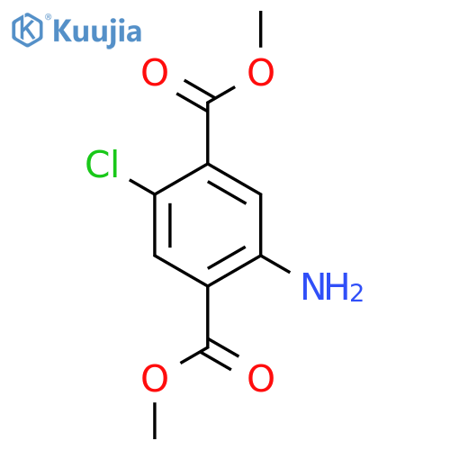 Dimethyl 2-amino-5-chloro-1,4-benzenedicarboxylate structure