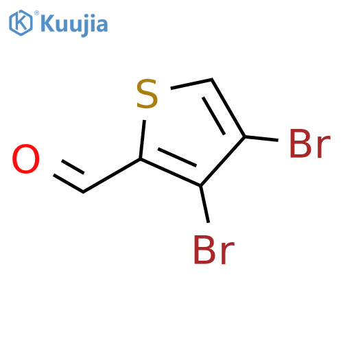 3,4-Dibromothiophene-2-carbaldehyde structure