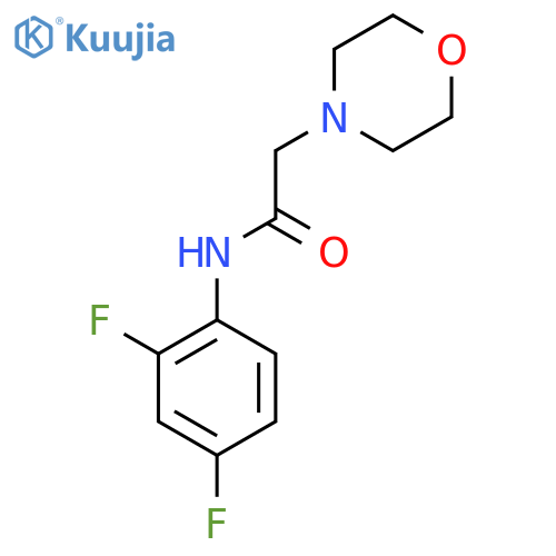 N-(2,4-difluorophenyl)-2-(morpholin-4-yl)acetamide structure