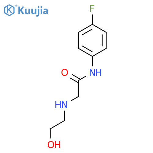 Acetamide, N-(4-fluorophenyl)-2-[(2-hydroxyethyl)amino]- structure