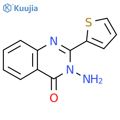 3-amino-2-(thiophen-2-yl)-3,4-dihydroquinazolin-4-one structure