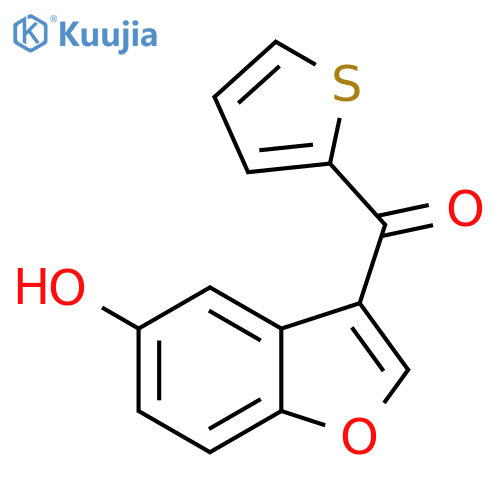 (5-Hydroxy-benzofuran-3-yl)-thiophen-2-yl-methanone structure