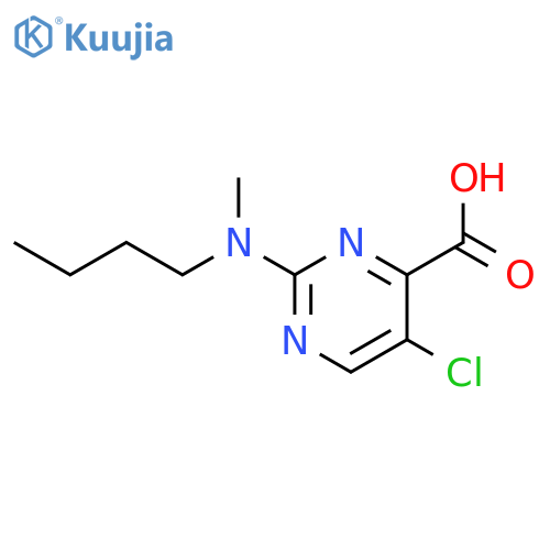2-Butyl(methyl)amino-5-chloropyrimidine-4-carboxylic Acid structure
