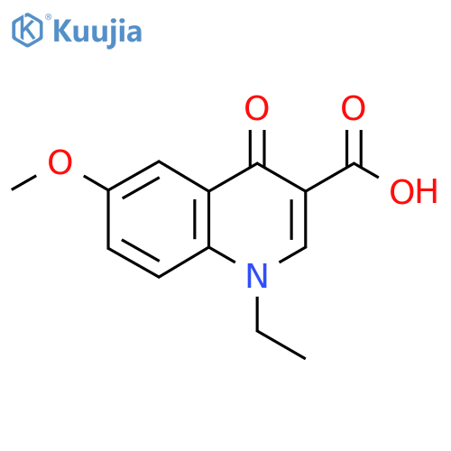 1-ethyl-6-methoxy-4-oxo-1,4-dihydroquinoline-3-carboxylic acid structure
