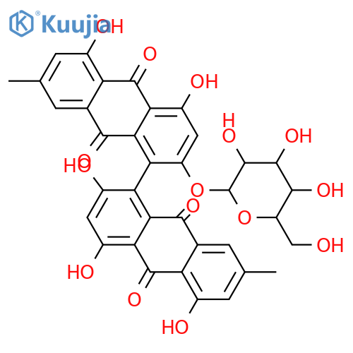 Skyrin; (Raxial)-form, 2-O-β-D-Glucopyranoside structure