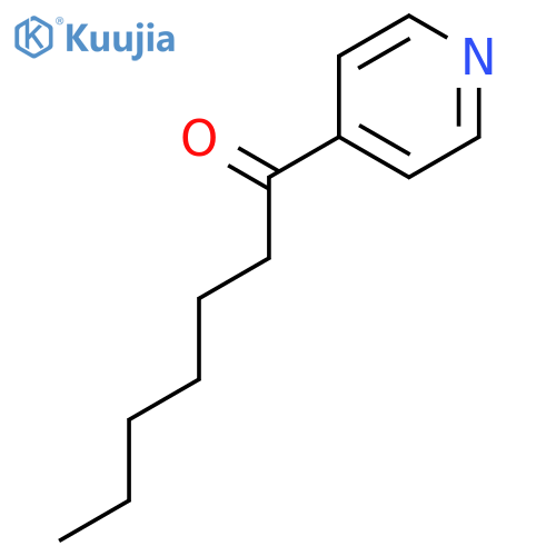 1-(Pyridin-4-yl)heptan-1-one structure