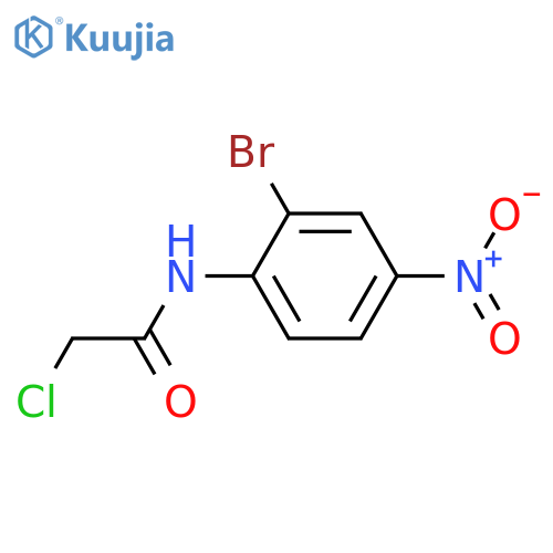 N-(2-Bromo-4-nitrophenyl)-2-chloroacetamide structure