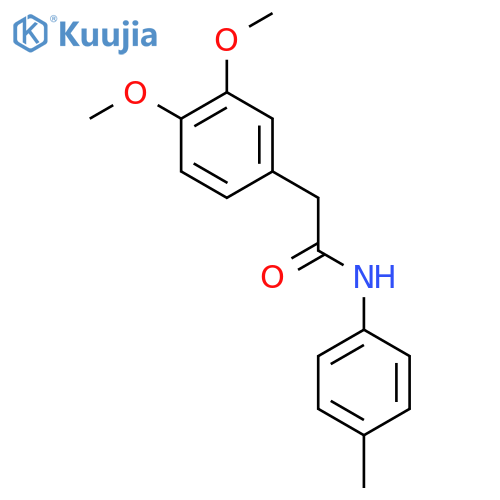 2-(3,4-dimethoxyphenyl)-N-(4-methylphenyl)acetamide structure