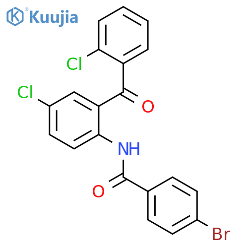 4-bromo-N-[4-chloro-2-(2-chlorobenzoyl)phenyl]benzamide structure