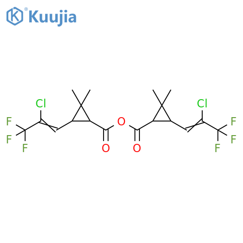 (Z)-3-(2-Chloro-3,3,3-trifluoroprop-1-en-1-yl)-2,2-dimethylcyclopropanecarboxylic Anhydride structure