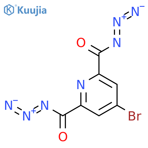 2,6-Pyridinedicarbonyl diazide, 4-bromo- structure
