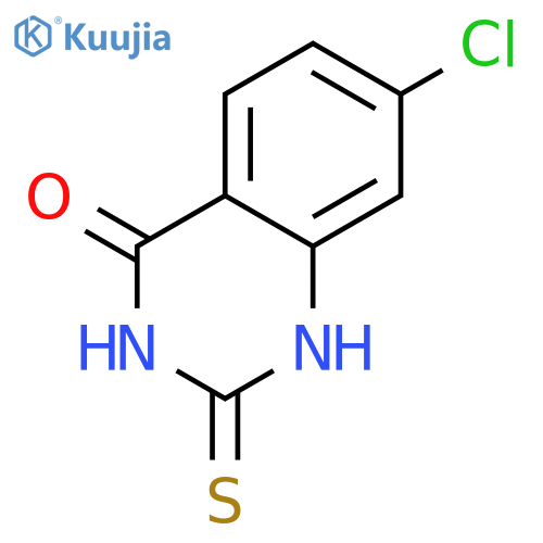 7-chloro-2-sulfanyl-3,4-dihydroquinazolin-4-one structure