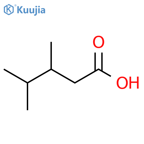 Pentanoic acid,3,4-dimethyl- structure