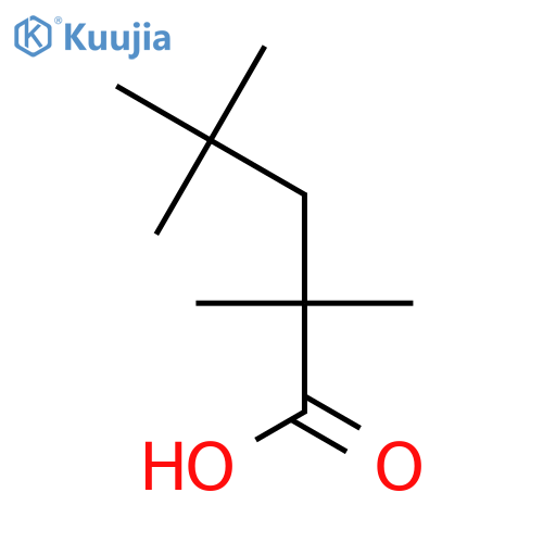 Pentanoic acid, 2,2,4,4-tetramethyl- structure