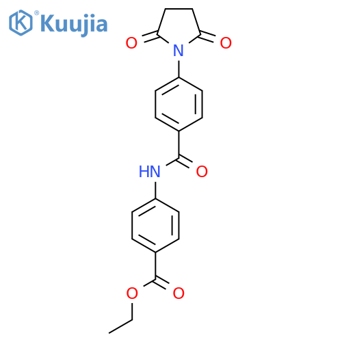 ethyl 4-4-(2,5-dioxopyrrolidin-1-yl)benzamidobenzoate structure